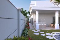projeto casa sobrado mezanino fachada arquitetura neoclássica swiss park campinas 12×30