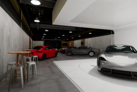 projeto arquitetura loja carros premium alto padrao saopaulo moderna vidro preta